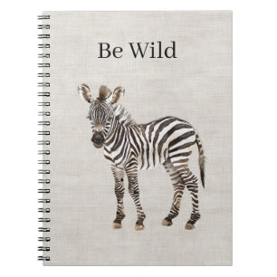 Zebra-Safari-Tier-Faux-Lineneffekt Notizblock