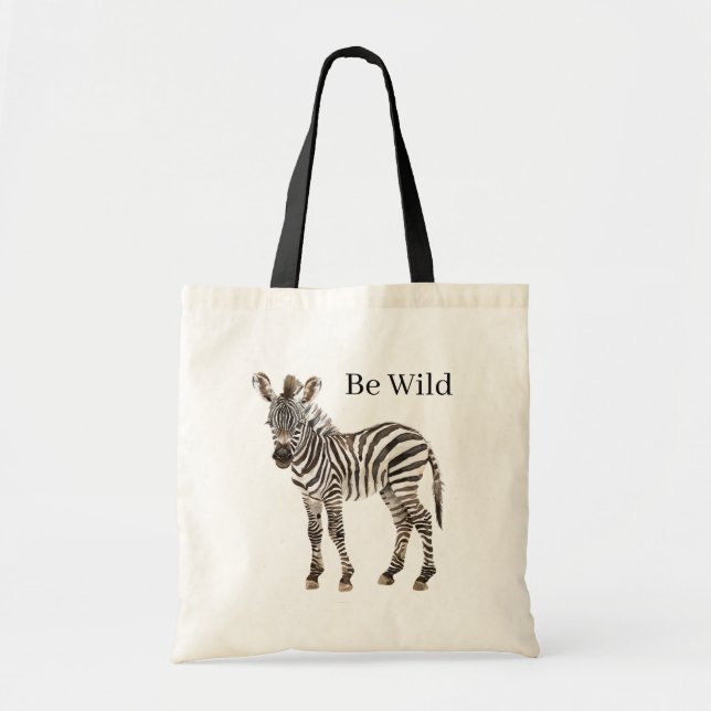 Zebra Safari Tiere Tragetasche (Vorne)