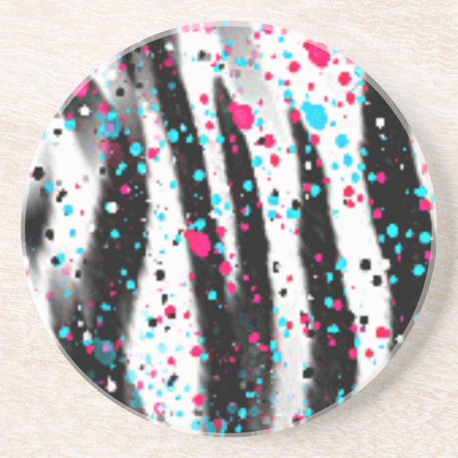 Zebra Sandstein Untersetzer (Vorne)