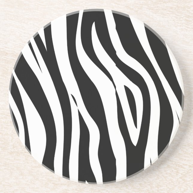 Zebra Sandstein Untersetzer (Vorne)