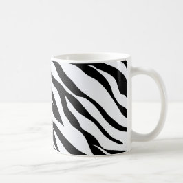 Zebra-Schwarz-Weiß-Muster Kaffeetasse