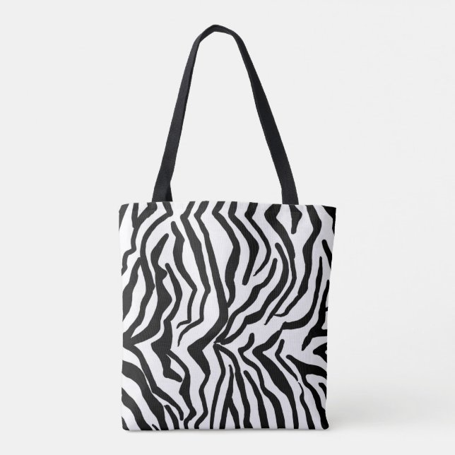 Zebra Schwarz-Weiß-Muster verborgen Tasche (Rückseite)