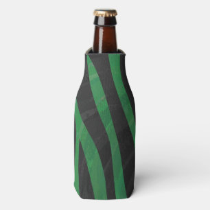 Zebra-schwarzer und grüner Druck Flaschenkühler