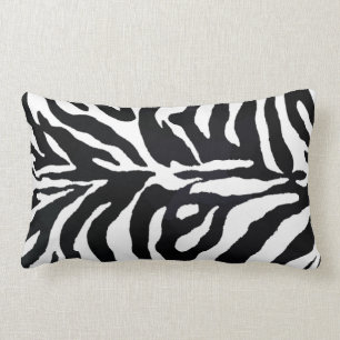Zebra-Schwarzweiss-Tierdruck-Wurfs-Kissen Lendenkissen