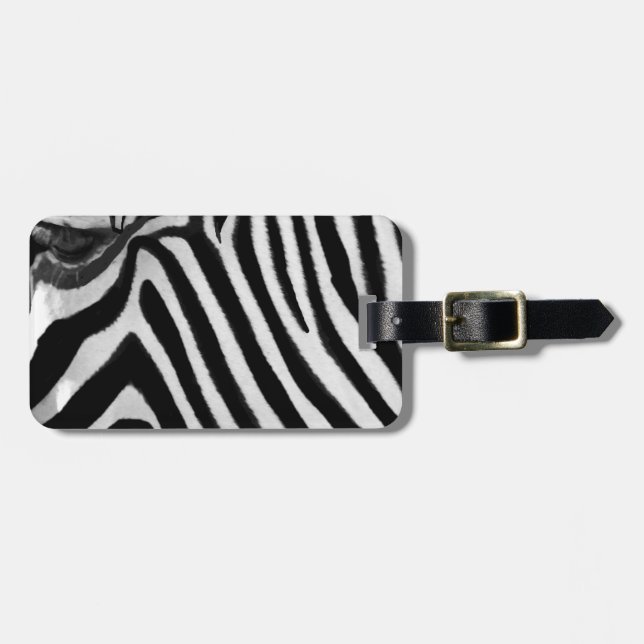 Zebra, Seeking_Luggage Tag Gepäckanhänger (Vorderseite horizontal)