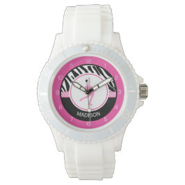 Zebra-Skaten drucken Armbanduhr