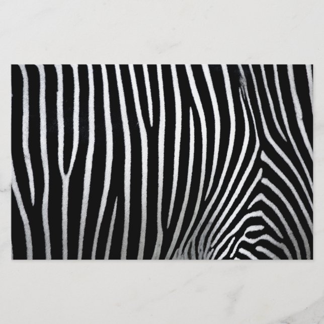 Zebra Skin Briefpapier (Vorderseite)