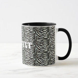 Zebra Skin Camouflage Textur Tasse