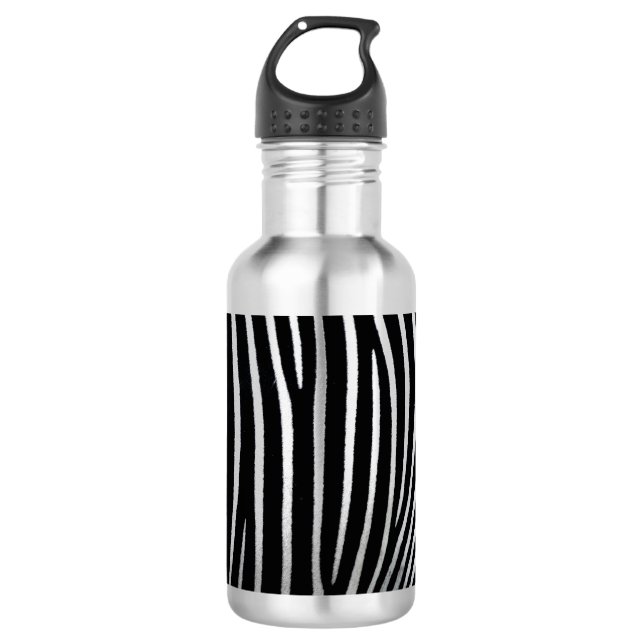 Zebra Skin Edelstahlflasche (Vorderseite)