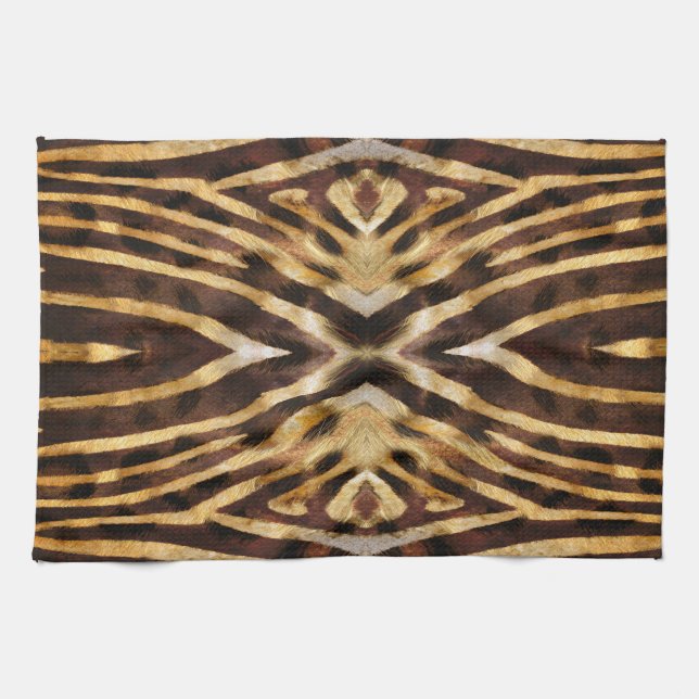 Zebra Skin Pattern Handtuch (Horizontal)