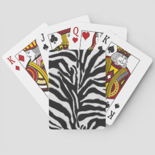 Zebra skin pattern spielkarten