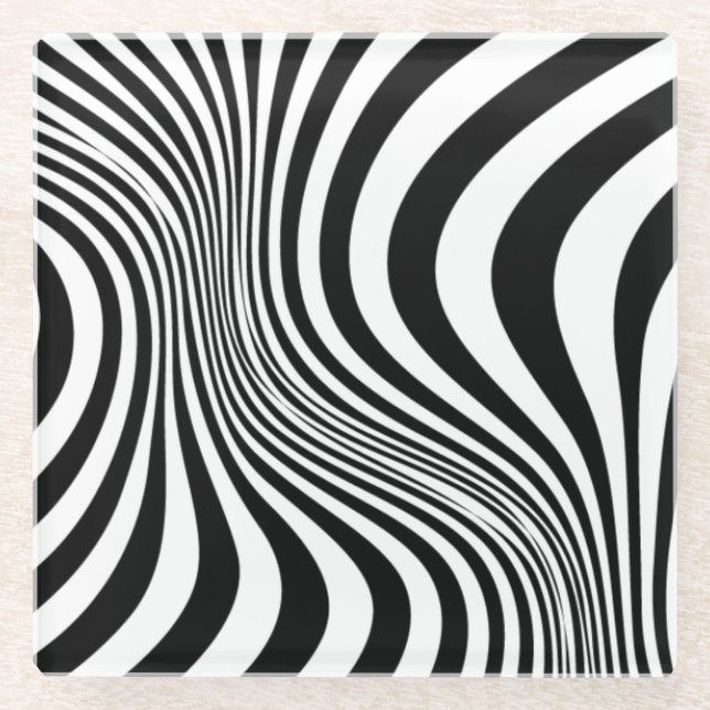 Zebra Skin Print Texture Pattern-88488 Glasuntersetzer (Vorderseite)
