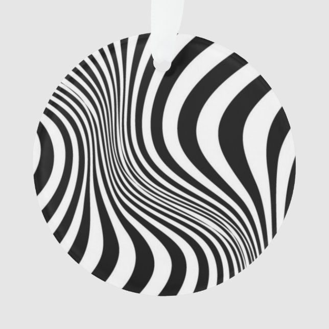 Zebra Skin Print Texture Pattern-88488 Ornament (Vorderseite)