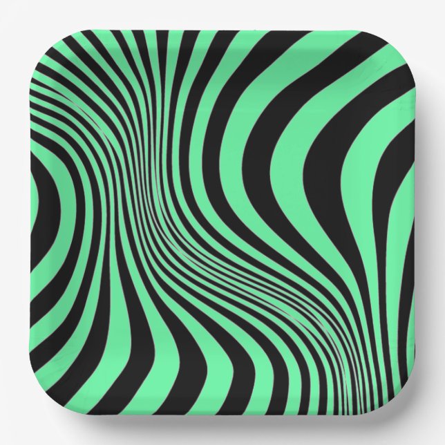 Zebra Skin Print Texture Pattern-88488 Pappteller (Vorderseite)