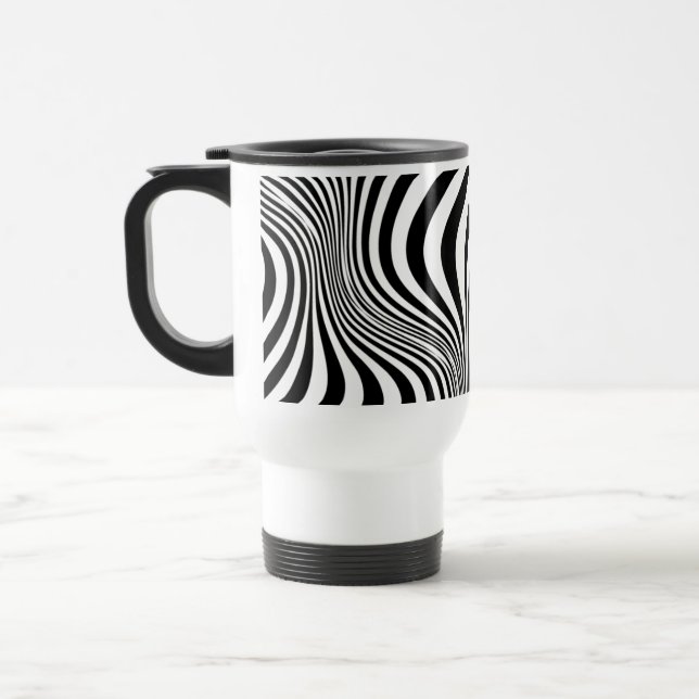 Zebra Skin Print Texture Pattern-88488 Reisebecher (Links)