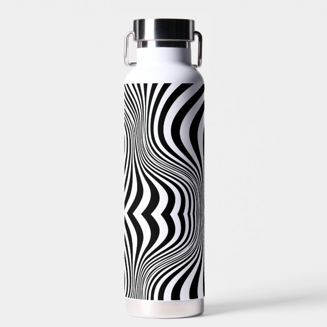 Zebra Skin Print Texture Pattern-88488 Trinkflasche (Vorne)