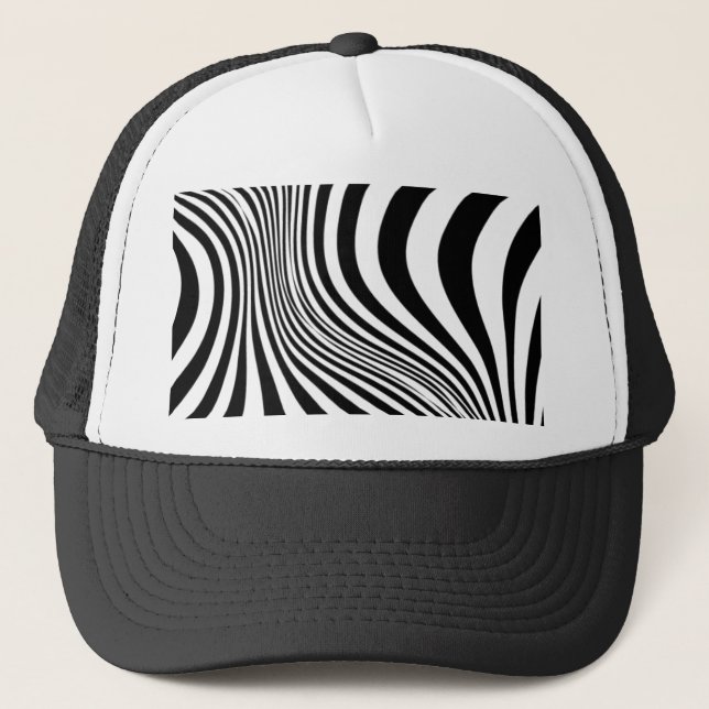 Zebra Skin Print Texture Pattern-88488 Truckerkappe (Vorderseite)