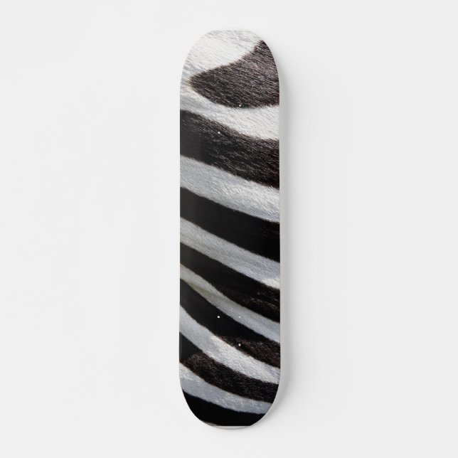 Zebra Skin Skateboard (Vorne)