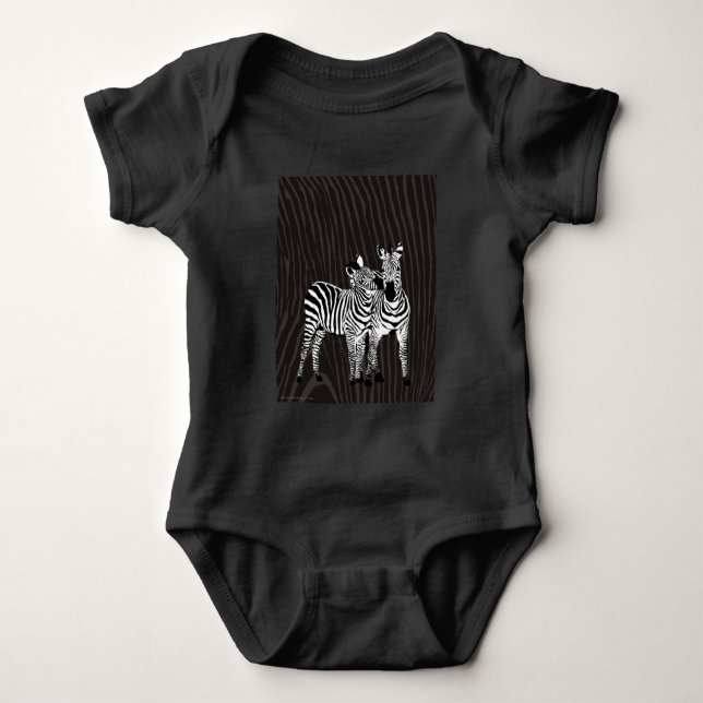 Zebra Spiel Baby Strampler (Vorderseite)