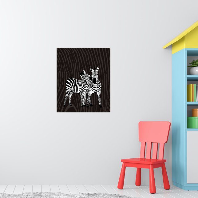 Zebra Spiel Poster (Kinderzimmer 1)