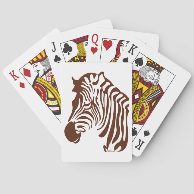 Zebra Spielkarten (Rückseite)