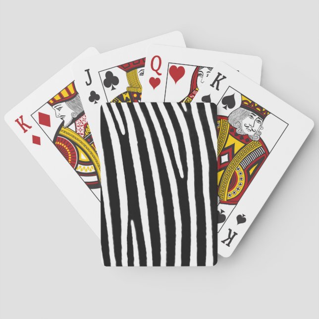 Zebra Spielkarten (Rückseite)