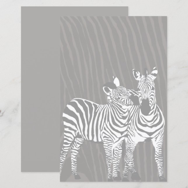 Zebra Spielstationärpapier (Vorne/Hinten)