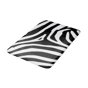 Zebra-Streifen Badematte