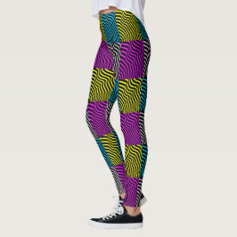 Zebra Streifen - Geometrisches Muster Abstrakt Art Leggings