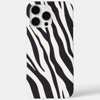 Zebra-Streifen iPhone-Hülle – Schwarz-Weiß-Muster iPhone 16 Pro Max Hülle