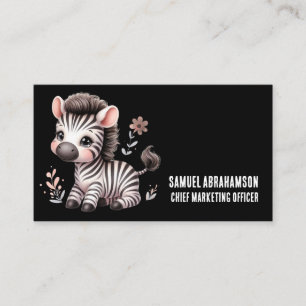 Zebra Streifen Kawaii Premier  Visitenkarte