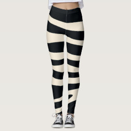 Zebra-Streifen Leggings