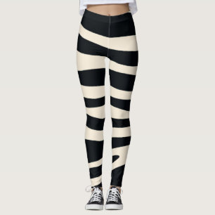 Zebra-Streifen Leggings