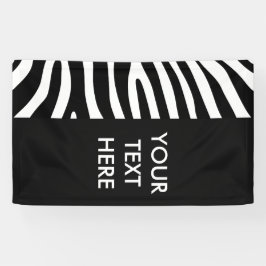 Zebra Streifen Muster + Ihr Hintergrund und Ihre I Banner