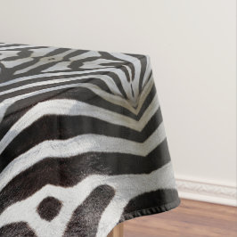 Zebra Streifen Muster Schwarz-Weiß-Elegant Tischdecke