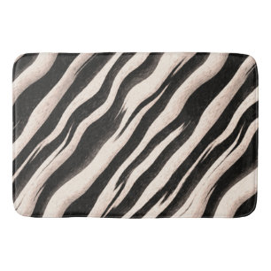 Zebra Streifen nahtlose Textur + Ihre Ideen Badematte