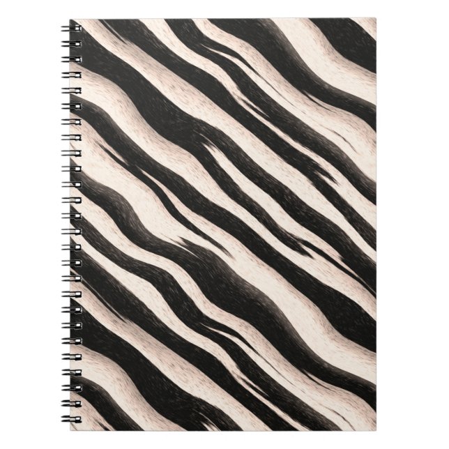 Zebra Streifen nahtlose Textur + Ihre Ideen Notizblock (Vorderseite)
