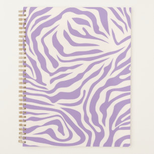 Zebra Streifen Preppy Lila Wild Animal Print Planer
