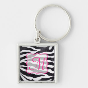 Zebra-Streifen-Tierdruck-Wildkatze-Safar-Anhänger Schlüsselanhänger