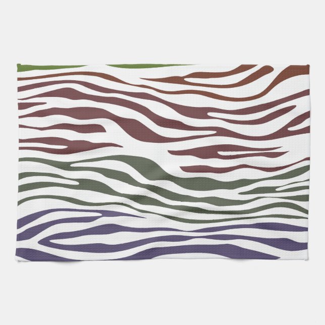 Zebra Stripe Abstrakt Handtuch (Horizontal)