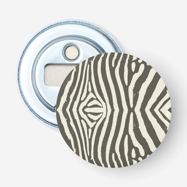 Zebra Stripe Animal Print Muster Flaschenöffner (Vorderseite)