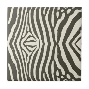 Zebra Stripe Animal Print Muster Fliese