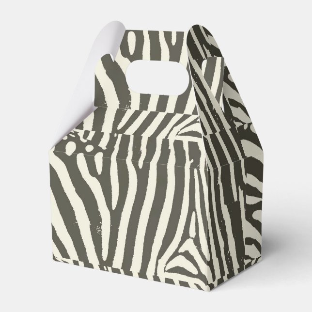 Zebra Stripe Animal Print Muster Geschenkschachtel (Vorderseite)
