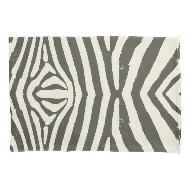 Zebra Stripe Animal Print Muster Kissenbezug (Vorderseite)