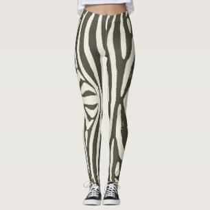 Zebra Stripe Animal Print Muster Leggings