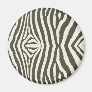 Zebra Stripe Animal Print Muster Magnet