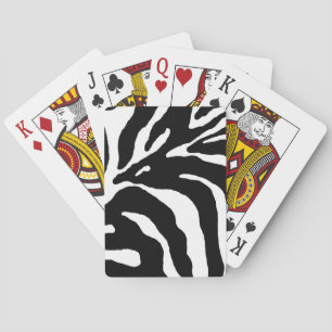 Zebra Stripe Animal Print Spielkarten