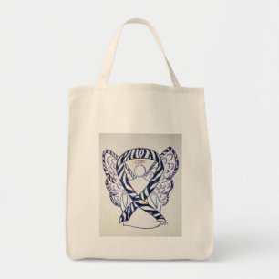 Zebra Stripe Awareness Ribbon Angel Sacs fourre-to
