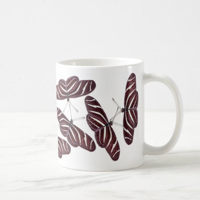 Zebra Stripe Butterflies Kaffeetasse (Rechts)
