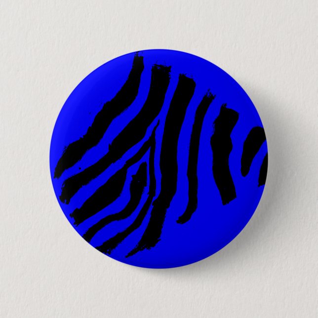 Zebra Stripe Button (Blaue Himbeere) (Vorderseite)